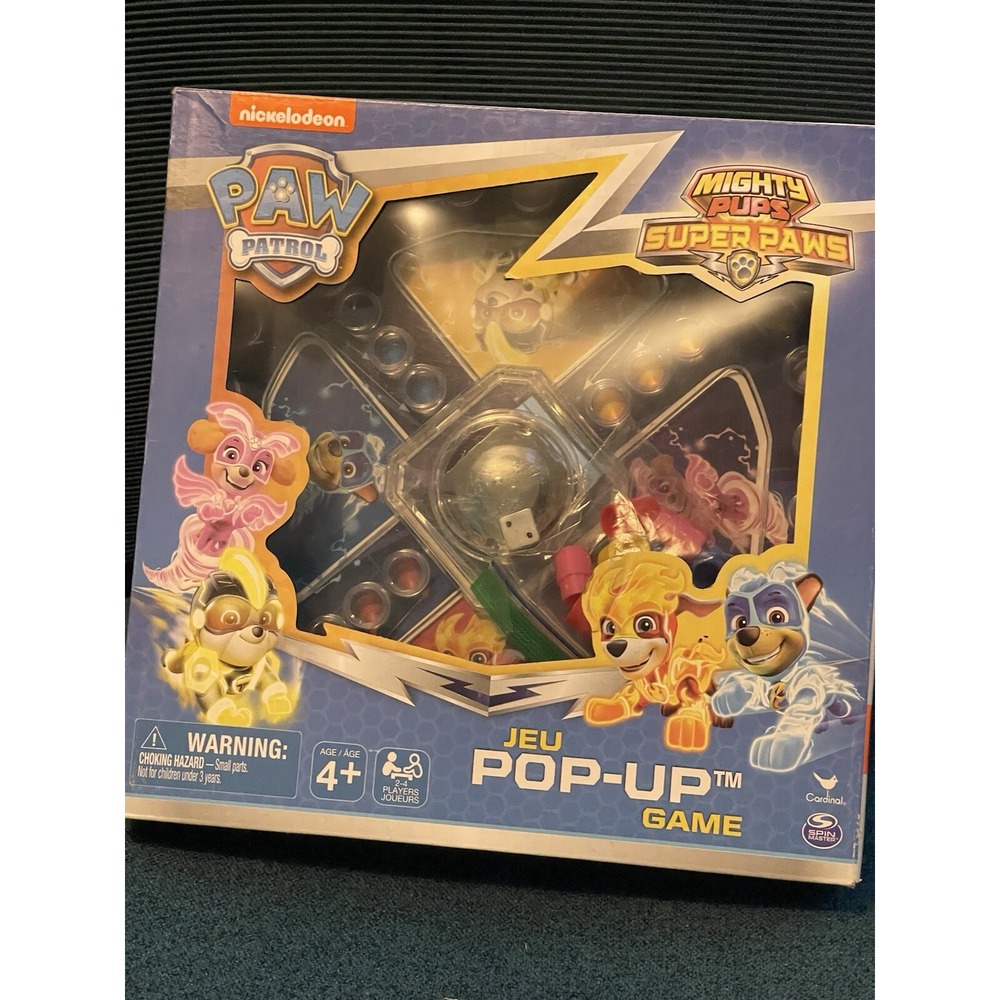 NIP NICKELODEON PAW PATROL  MIGHTY PUPS SUPER PAWS JEU POP-UP GAME FOR AGES 4-UP